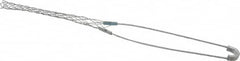 Hubbell Wiring Device-Kellems - 0.56 to 0.73 Inch Cable Diameter, Galvanized Steel, Single Loop Support Grip - 13 Inch Long, 1,000 Lb. Breaking Strength, 6 Inch Mesh Length - Benchmark Tooling