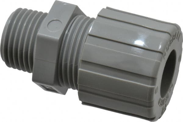 Hubbell Wiring Device-Kellems - 12.7 to 15.9mm Capacity, Liquidtight, Straight Strain Relief Cord Grip - 1/2 NPT Thread, Nylon - Benchmark Tooling