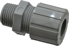 Hubbell Wiring Device-Kellems - 12.7 to 15.9mm Capacity, Liquidtight, Straight Strain Relief Cord Grip - 1/2 NPT Thread, Nylon - Benchmark Tooling