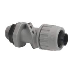 Hubbell Wiring Device-Kellems - 1/2" Trade, Thermoplastic Push In Flexible Liquidtight Conduit Connector - Noninsulated - Benchmark Tooling