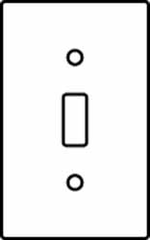 Hubbell Wiring Device-Kellems - 1 Gang, 4-1/2 Inch Long x 2.78 Inch Wide, Standard Switch Plate - Toggle Switch, Brass, Brass - Benchmark Tooling