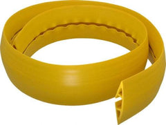 Hubbell Wiring Device-Kellems - 1 Channel, 5 Ft Long, 1/2" Max Compatible Cable Diam, Yellow PVC On Floor Cable Cover - 3" Overall Width x 3/4" Overall Height, 3/4" Channel Width x 1/2" Channel Height - Benchmark Tooling