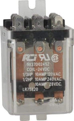 ACI - 11 Pins, Square Electromechanical Blade General Purpose Relay - 10 Amp at 240 VAC, 3PDT, 24 VDC - Benchmark Tooling