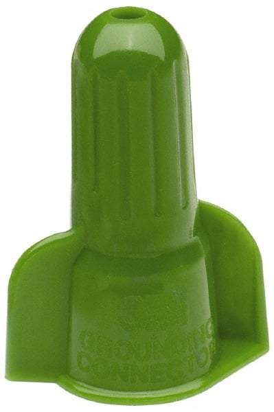 3M - 2, 18 to 5, 12 AWG, 600 Volt, Fire Resistant, Wing Twist on Wire Connector - Green, 221°F - Benchmark Tooling