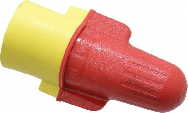 3M - 2, 18 to 2, 8 AWG, 600 Volt, Flame Retardant, Wing Twist on Wire Connector - Red & Yellow, 221°F - Benchmark Tooling