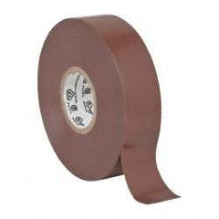 3M - 3/4" x 66', Brown Vinyl Electrical Tape - Series 35, 7 mil Thick, 1,250 V/mil Dielectric Strength, 17 Lb./Inch Tensile Strength - Benchmark Tooling