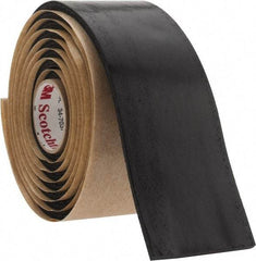 3M - 1-1/2" x 5', Black Rubber Electrical Tape - Series SCOTCHFIL, 125 mil Thick, 575 V/mil Dielectric Strength - Benchmark Tooling