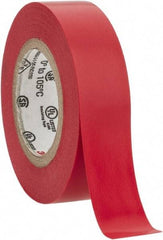 3M - 1/2" x 20', Red Vinyl Electrical Tape - Series 35, 7 mil Thick, 1,250 V/mil Dielectric Strength, 17 Lb./Inch Tensile Strength - Benchmark Tooling