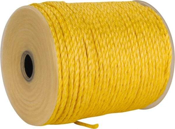 Ideal - 600 Ft. Long, 125 Lb. Load, Polypropylene Rope - 1/4 Inch Diameter, 1,125 Lb. Breaking Strength - Benchmark Tooling