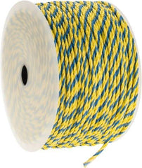 Ideal - 1,000 Ft. Long, 125 Lb. Load, Polypropylene Rope - 1/4 Inch Diameter, 1,125 Lb. Breaking Strength - Benchmark Tooling