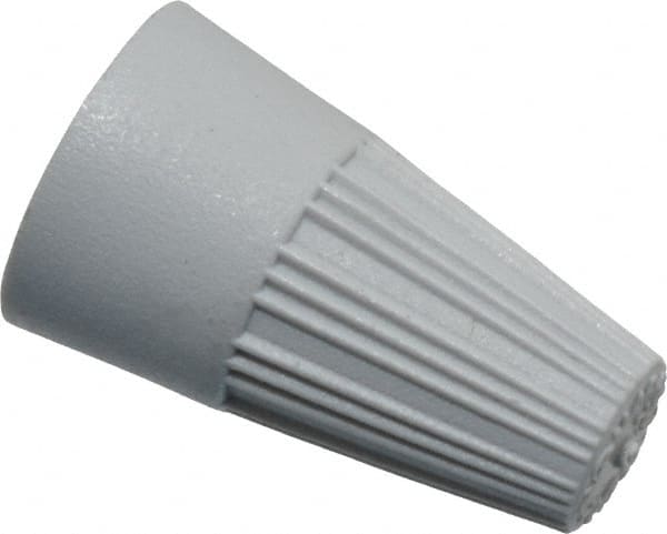 Thomas & Betts - 1, 22 + & 1, 20 to 2, 16 AWG, 300 Volt, Corrosion Resistant, Standard Twist on Wire Connector - Gray - Benchmark Tooling