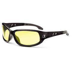 Valkyrie Yellow Lens Black Safety Glasses - Benchmark Tooling