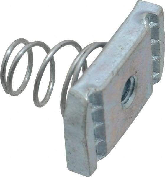 Thomas & Betts - Steel Short Spring Strut Nut - 1/4" Bolt, Used with Thomas & Betts Channel Type B Only - Benchmark Tooling