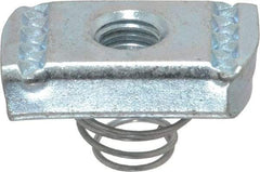 Thomas & Betts - Steel Short Spring Strut Nut - 3/8" Bolt, Used with Thomas & Betts Channel Type B Only - Benchmark Tooling