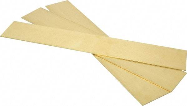 Made in USA - 0.064 Inch Thick x 2 Inch Wide x 12 Inch Long, Brass Strip - Alloy 260 - Benchmark Tooling