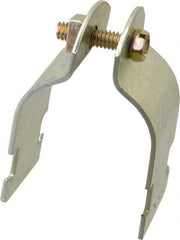 Thomas & Betts - 1-1/2" Pipe, 14 Gauge" Pipe or Tube Clamp - Gold Galvanized, 1,000 Lb Capacity - Benchmark Tooling