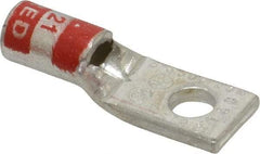 Thomas & Betts - 8 AWG Noninsulated Crimp Connection Square Ring Terminal - #10 Stud, 1.16" OAL x 0.39" Wide, Tin Plated Copper Contact - Benchmark Tooling