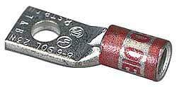 Thomas & Betts - 300 kcmil Wire Noninsulated Compression Connection Square Ring Terminal - 5/8" Stud, 3.03" OAL x 1-1/4" Wide, Tin Plated Copper Contact - Benchmark Tooling