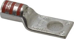 Thomas & Betts - 3/0 AWG Noninsulated Compression Connection Rectangle Ring Terminal - 1/2" Stud, 2.35" OAL x 0.92" Wide, Tin Plated Copper Contact - Benchmark Tooling