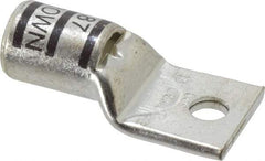 Thomas & Betts - 500 kcmil Wire Noninsulated Compression Connection Square Ring Terminal - 1/2" Stud, 3.3" OAL x 1.61" Wide, Tin Plated Copper Contact - Benchmark Tooling