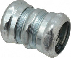 Thomas & Betts - 1" Trade, Steel Compression EMT Conduit Coupling - Noninsulated - Benchmark Tooling