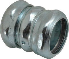 Thomas & Betts - 1-1/4" Trade, Steel Compression EMT Conduit Coupling - Noninsulated - Benchmark Tooling