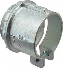 Thomas & Betts - 2" Trade, Malleable Iron Squeeze Clamp Straight FMC Conduit Connector - Noninsulated - Benchmark Tooling