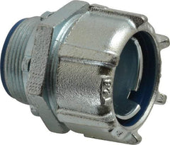 Thomas & Betts - 1-1/2" Trade, Steel Threaded Straight Liquidtight Conduit Connector - Insulated - Benchmark Tooling