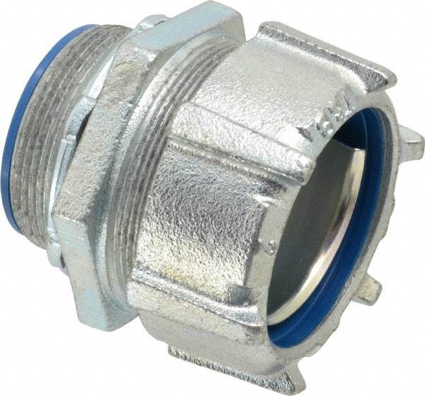 Thomas & Betts - 2" Trade, Steel Threaded Straight Liquidtight Conduit Connector - Insulated - Benchmark Tooling