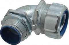 Thomas & Betts - 1" Trade, Malleable Iron Threaded Angled Liquidtight Conduit Connector - Insulated - Benchmark Tooling