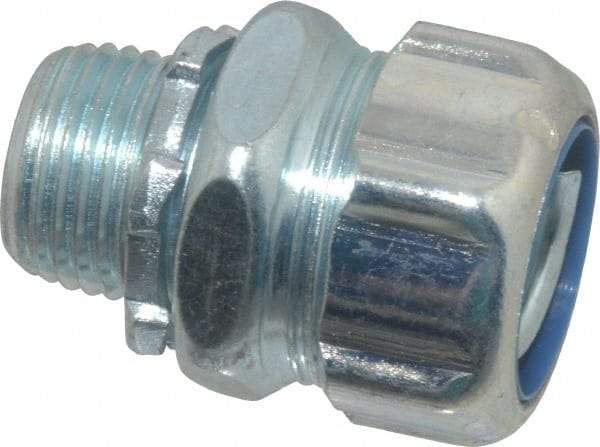 Thomas & Betts - 1/2" Trade, Steel Threaded Straight Liquidtight Conduit Connector - Noninsulated - Benchmark Tooling