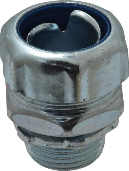 Thomas & Betts - 3/4" Trade, Steel Threaded Straight Liquidtight Conduit Connector - Noninsulated - Benchmark Tooling