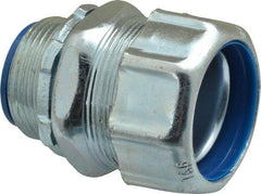 Thomas & Betts - 1-1/4" Trade, Steel Threaded Straight Liquidtight Conduit Connector - Noninsulated - Benchmark Tooling