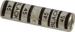 Thomas & Betts - 2/0 AWG Compatible, Noninsulated, Crimp-On Butt Splice Terminal - 2 Wire Entries, Copper Contacts, Tin Contact Plating, 2.13" OAL, Black - Benchmark Tooling