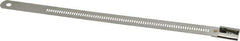 Thomas & Betts - 6" Long Black Stainless Steel Standard Cable Tie - 250 Lb Tensile Strength, 0.25mm Thick, 4" Max Bundle Diam - Benchmark Tooling