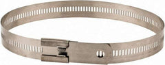 Thomas & Betts - 12" Long Black Stainless Steel Standard Cable Tie - 250 Lb Tensile Strength, 0.25mm Thick, 1-3/4" Max Bundle Diam - Benchmark Tooling