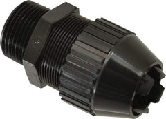 Thomas & Betts - 0.66 to 0.78" Cable Capacity, Liquidtight, Straight Strain Relief Cord Grip - 1 Thread, 3.3" Long, Nylon - Benchmark Tooling