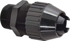 Thomas & Betts - 0.77 to 0.895" Cable Capacity, Liquidtight, Straight Strain Relief Cord Grip - 1 Thread, 3.3" Long, Nylon - Benchmark Tooling