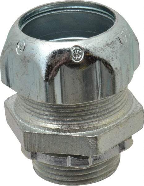 Thomas & Betts - 3/4" Trade, Malleable Iron Compression Straight Rigid/Intermediate (IMC) Conduit Connector - Noninsulated - Benchmark Tooling