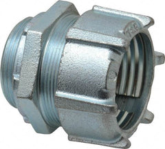 Thomas & Betts - 1-1/2" Trade, Malleable Iron Compression Straight Rigid/Intermediate (IMC) Conduit Connector - Noninsulated - Benchmark Tooling