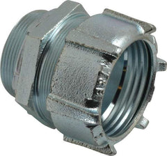 Thomas & Betts - 2" Trade, Malleable Iron Compression Straight Rigid/Intermediate (IMC) Conduit Connector - Noninsulated - Benchmark Tooling