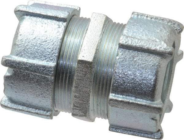 Thomas & Betts - 1-1/4" Trade, Malleable Iron Compression Rigid/Intermediate (IMC) Conduit Coupling - Noninsulated - Benchmark Tooling