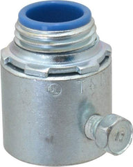 Thomas & Betts - 1/2" Trade, Steel Set Screw Straight Rigid/Intermediate (IMC) Conduit Connector - Insulated - Benchmark Tooling