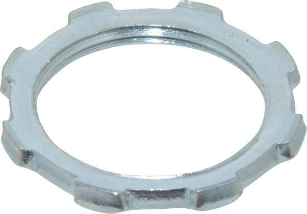 Thomas & Betts - 1-1/4" Trade, Steel Threaded Rigid/Intermediate (IMC) Conduit Locknut - Noninsulated - Benchmark Tooling