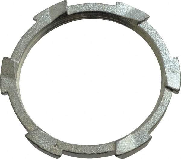 Thomas & Betts - 3" Trade, Malleable Iron Threaded Rigid/Intermediate (IMC) Conduit Locknut - Noninsulated - Benchmark Tooling