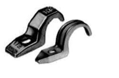 Thomas & Betts - 4" Pipe, Steel, Hot Dipped Galvanized" Pipe or Conduit Strap - 5/8" Bolt, 1 Mounting Hole - Benchmark Tooling