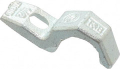 Thomas & Betts - 1/2" Pipe, Steel, Hot Dipped Galvanized" Pipe or Conduit Strap - 1/4" Bolt, 1 Mounting Hole - Benchmark Tooling