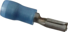 Thomas & Betts - 16 to 14 AWG, Nylon, Fully Insulated, Female Wire Disconnect - 0.11 Inch Wide Tab, Blue, RoHS Compliant, UL 94 V-2 - Benchmark Tooling