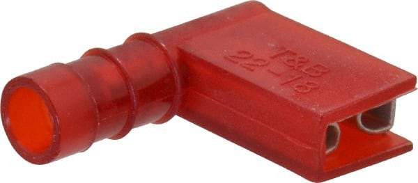 Thomas & Betts - 22 to 18 AWG, Nylon, Fully Insulated, Female Wire Disconnect - 1/4 Inch Wide Tab, Red, CSA Certified, RoHS Compliant, UL 94 V-2, UL File E66716, UL Listed - Benchmark Tooling