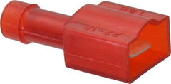 Thomas & Betts - 22 to 18 AWG, Nylon, Fully Insulated, Male Wire Disconnect - 1/4 Inch Wide Tab, Red, CSA Certified, RoHS Compliant, UL 94 V-0, UL File E66716, UL Listed - Benchmark Tooling